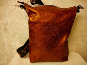 Женская сумка №161 из мягкой натуральной кожи, с росписью