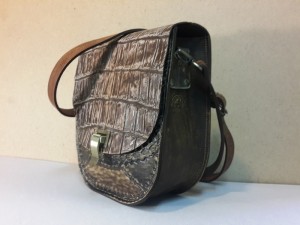 Авторская женская сумка №003 из крокодиловой кожи