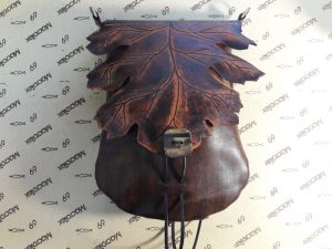 Женская сумка №315 "Кленовый лист" из натуральной кожи