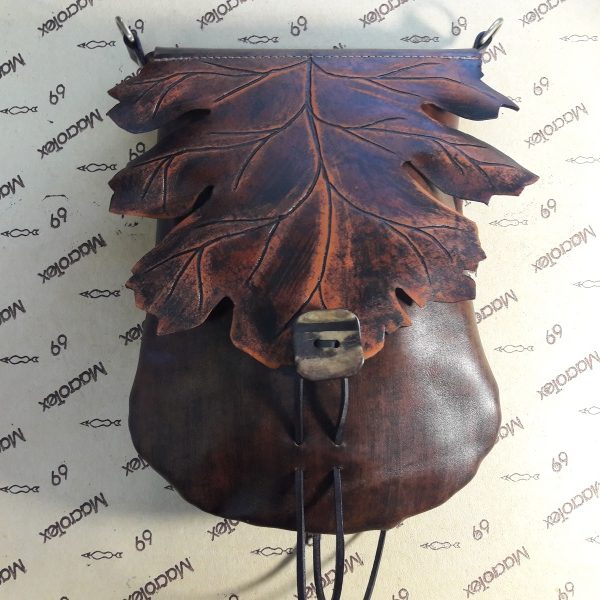 Женская сумка №315 "Кленовый лист" из натуральной кожи