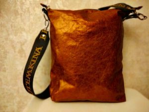 Женская сумка №157 из мягкой натуральной кожи, с росписью